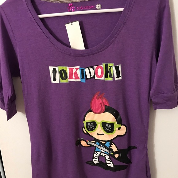 tokidoki Tops - Tokidoki Purple Shirt Rocker